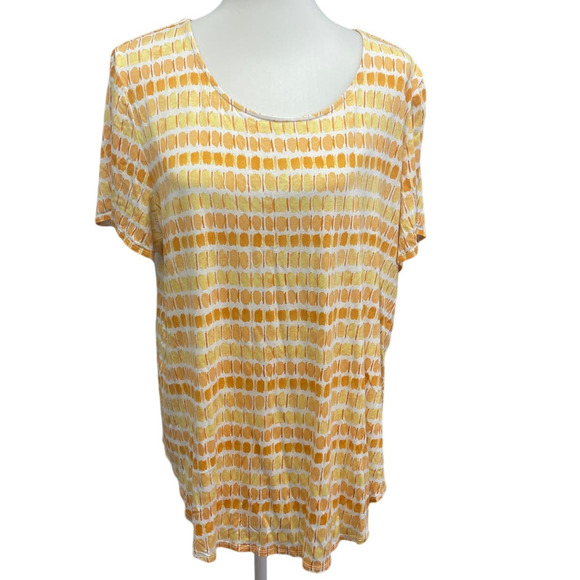 Lot of 2 Alfani Womens Plus Size 3X Rayon Spandex Blend Short Sleeve Tee Shirts - Picture 6 of 9